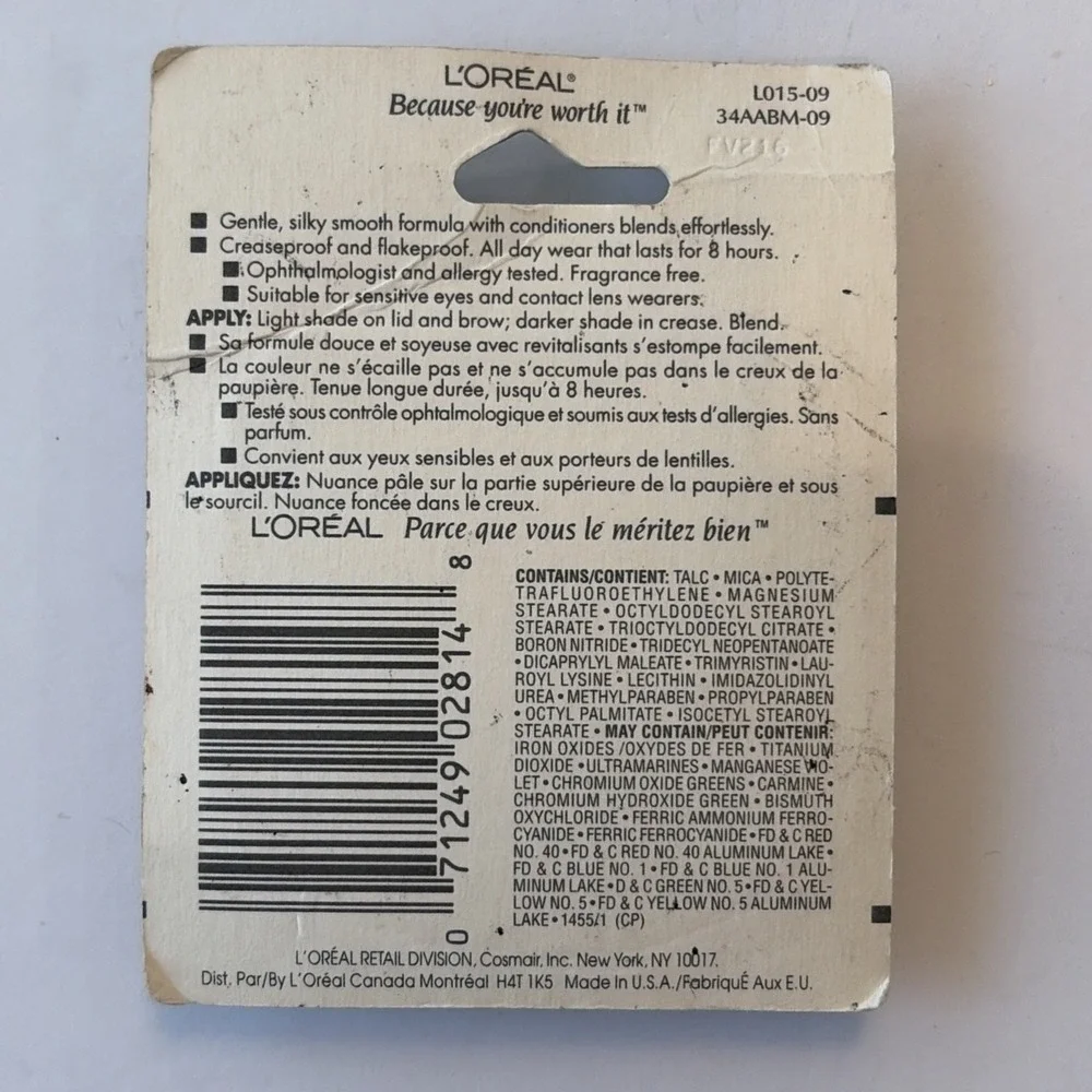 L'oreal Soft Effects Eye Color Shadow - Sunsmoke Perle - .08 oz